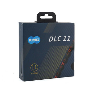 Ланцюг KMC DLC 11 Black/Red 1/2 X 11/128 118 ланок з замком в боксі доступно від 1 шт. Photo 2